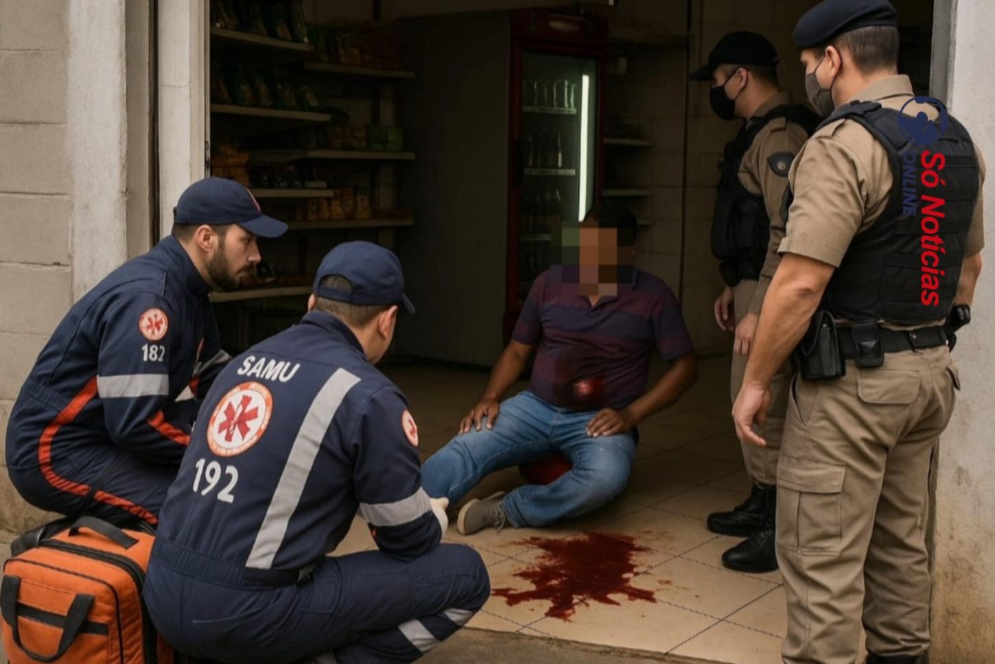 Homem sofre tentativa de homicídio dentro de comércio no bairro Santa Marta; suspeito escapou