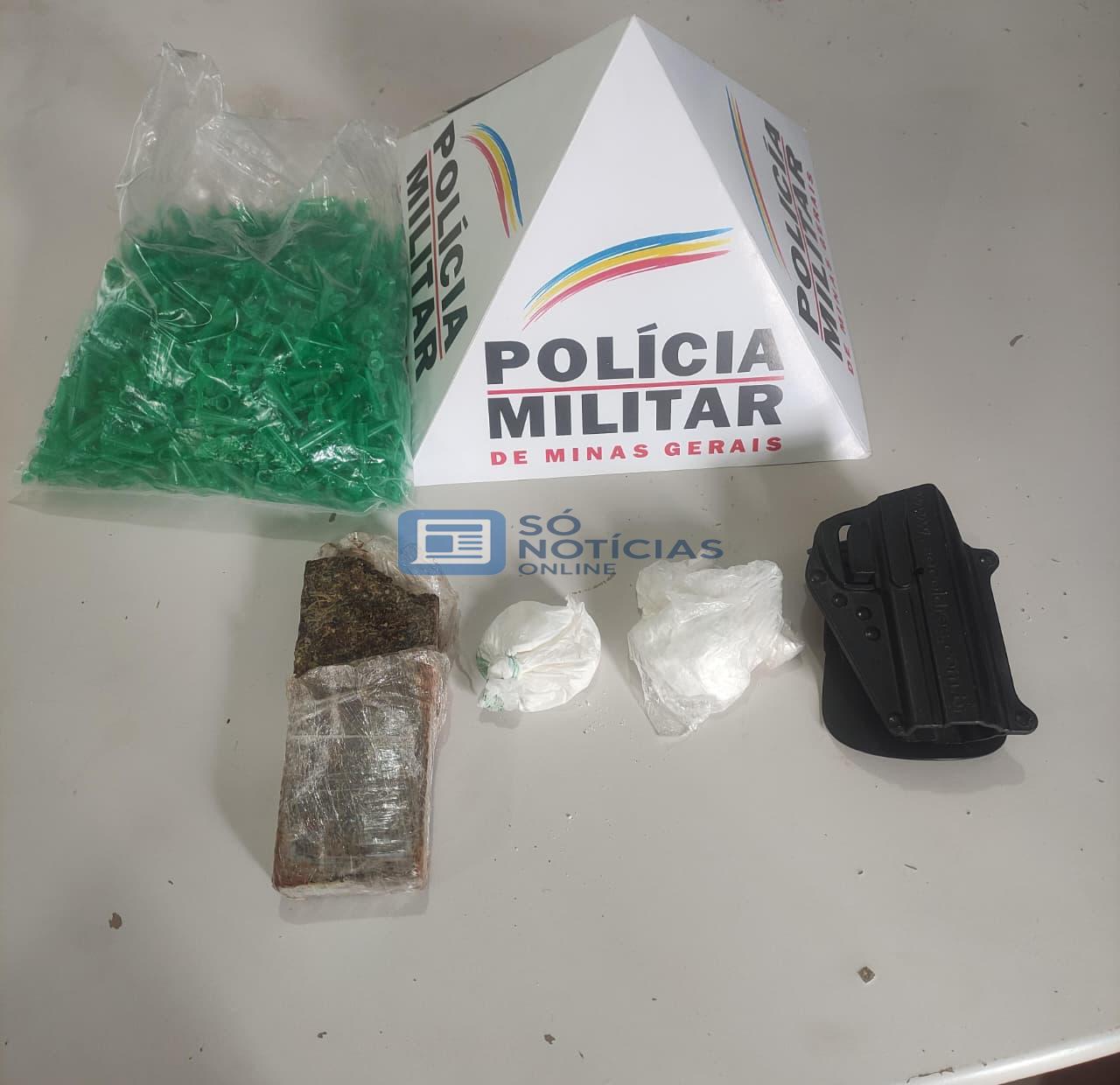 PM age rápido e prende suspeito de tráfico com drogas no bairro Bálsamos