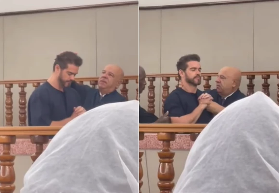 Ator Sidney Sampaio é batizado em igreja no interior de SP