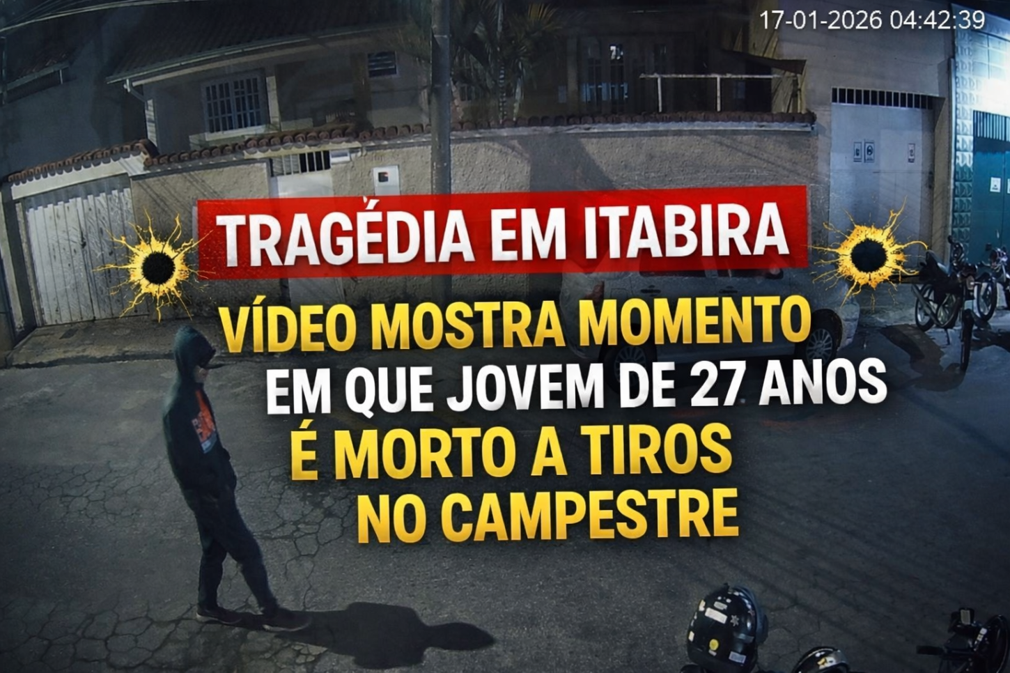 EXECUÇÃO NA MADRUGADA: Tiros quebram o silêncio e marcam o 1º homicídio de 2026 em Itabira