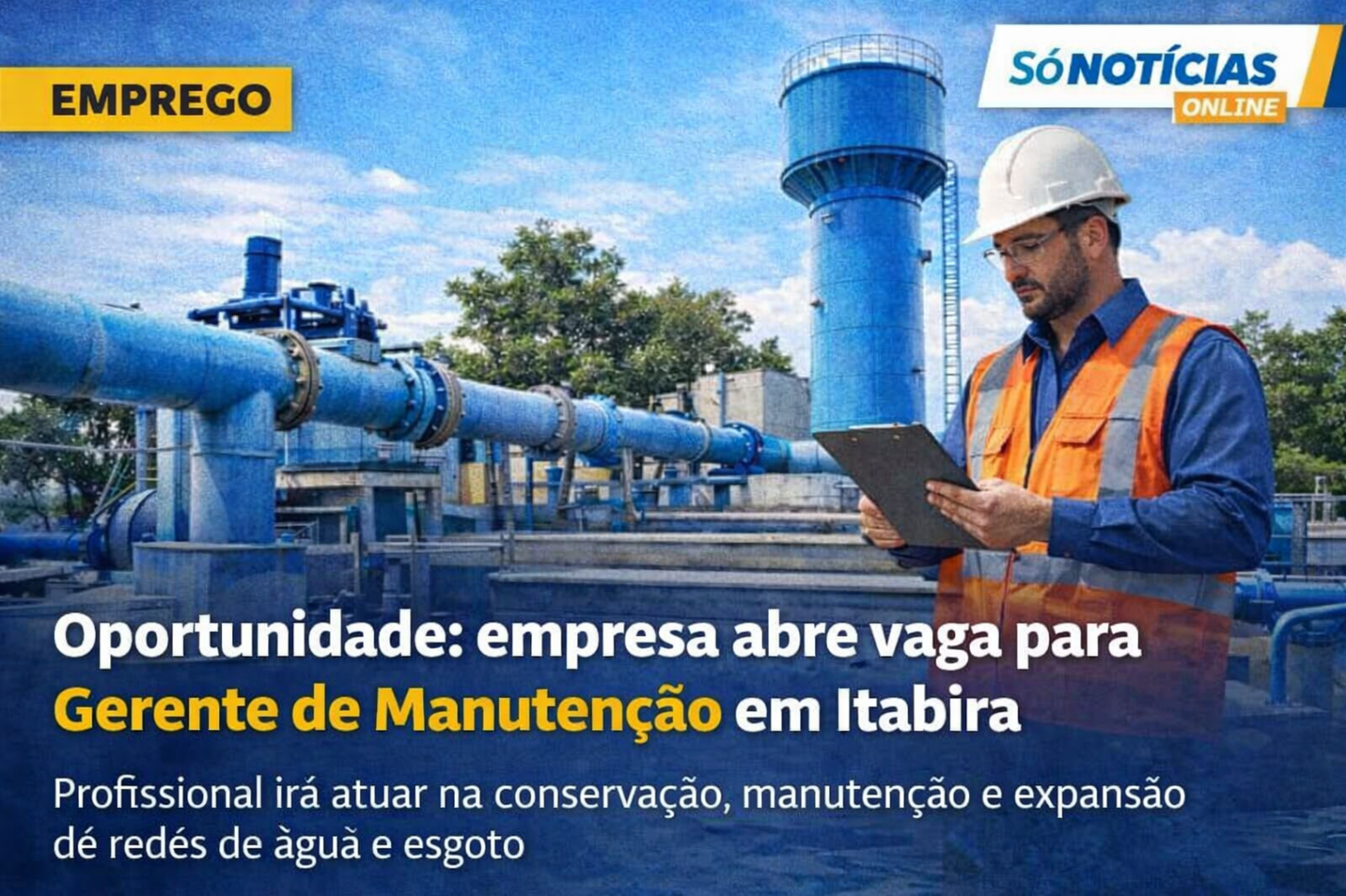 Oportunidade: empresa abre vaga para Gerente de Manutenção em Itabira