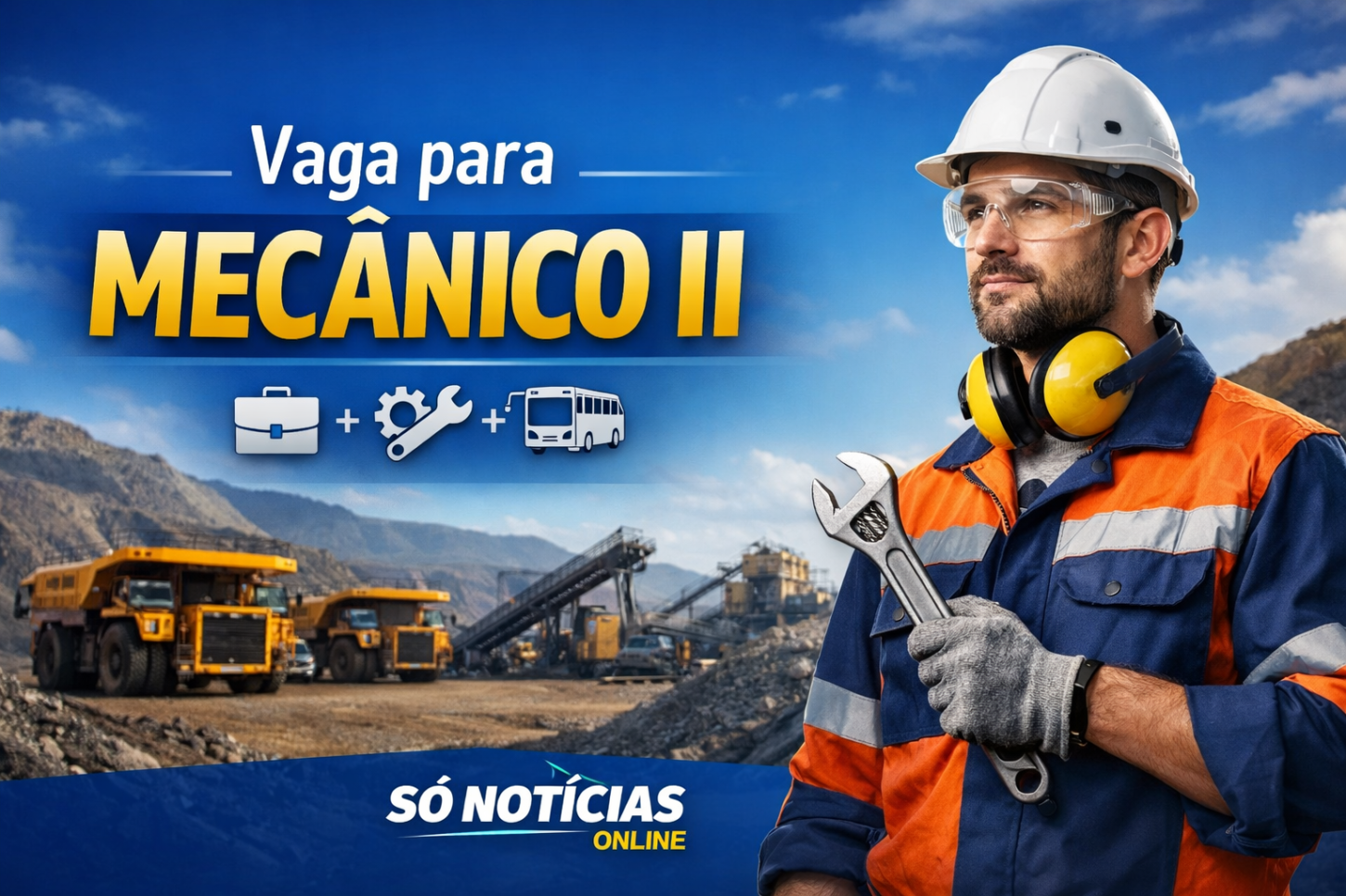 Randstad abre vaga de Mecânico II para atuar na Mina Anglo, em Conceição do Mato Dentro (MG)