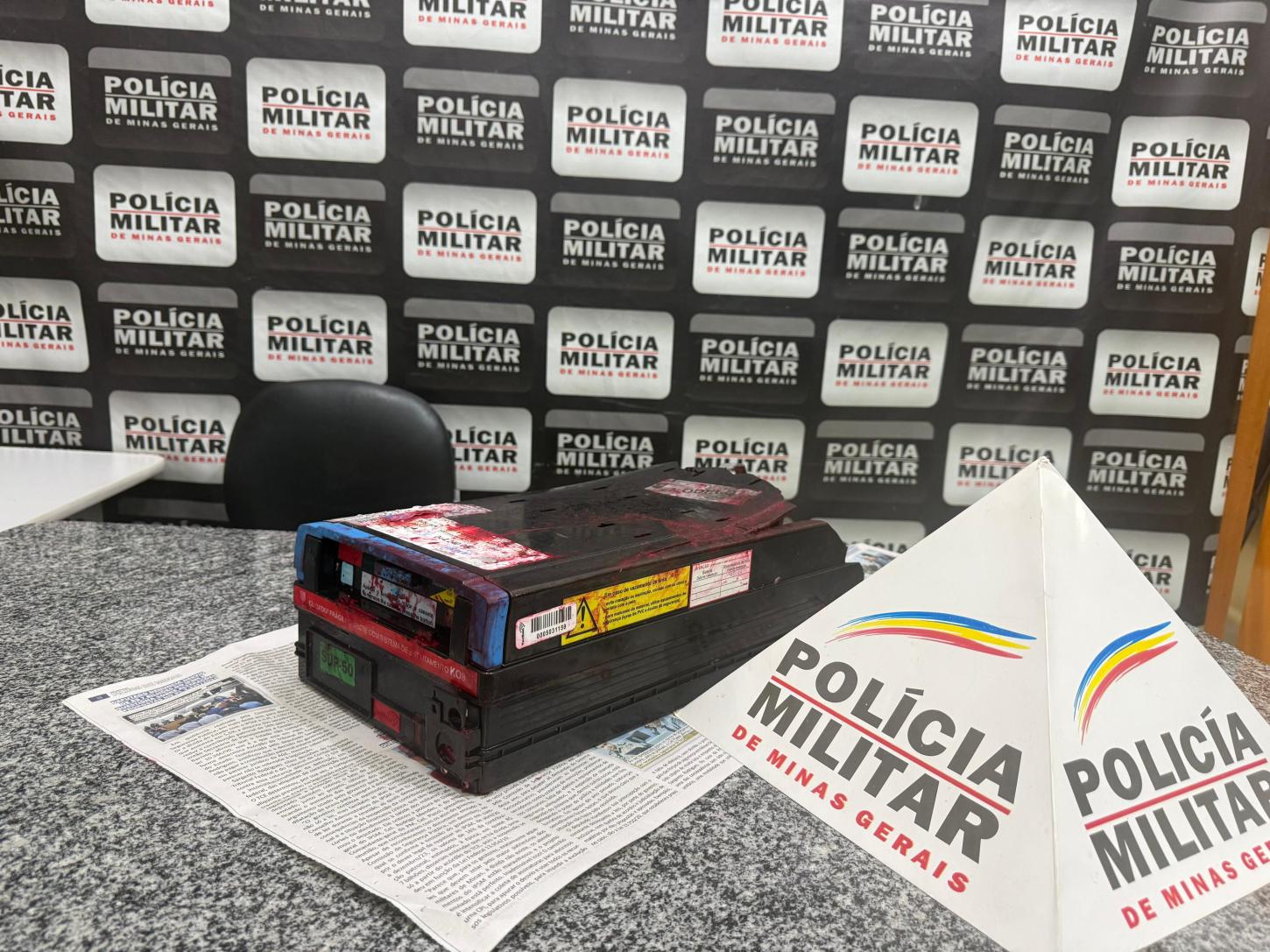 São Gonçalo do Rio Abaixo: Polícia Militar prende suspeito de furto em caixa eletrônico