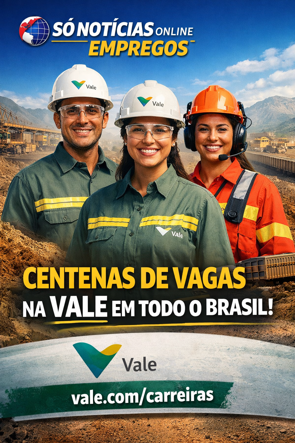 Vale abre portas para o futuro: centenas de vagas de emprego em todo o Brasil!