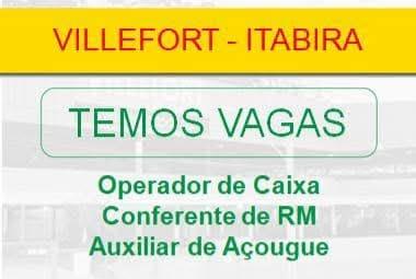 ATENÇÃO ITABIRA: Villefort abre vagas de emprego sem exigir experiência