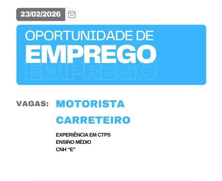 Pé na Estrada: João Monlevade abre Seleção para Motoristas Carreteiros