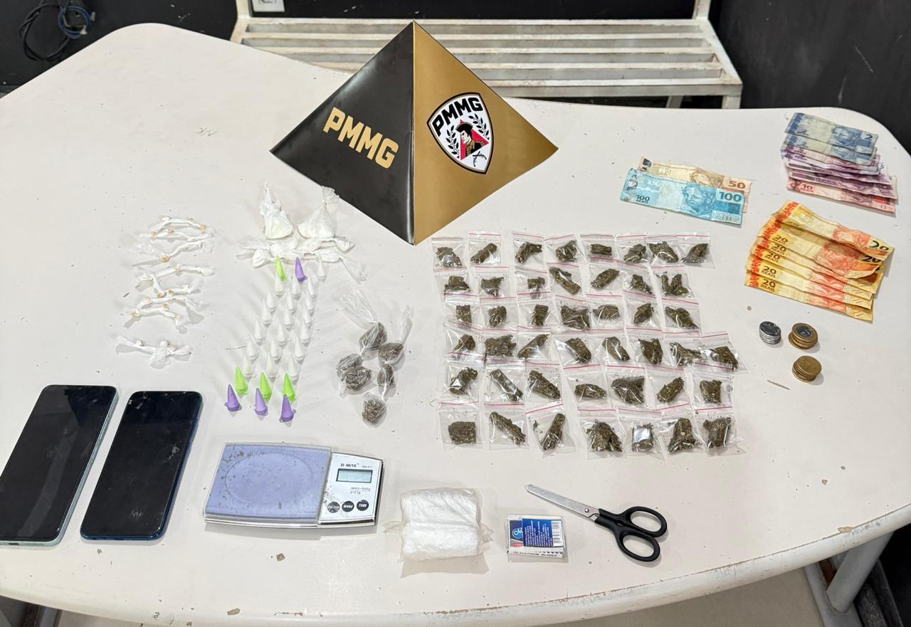 Polícia Militar prende jovem por tráfico e apreende grande quantidade de drogas em Itabira