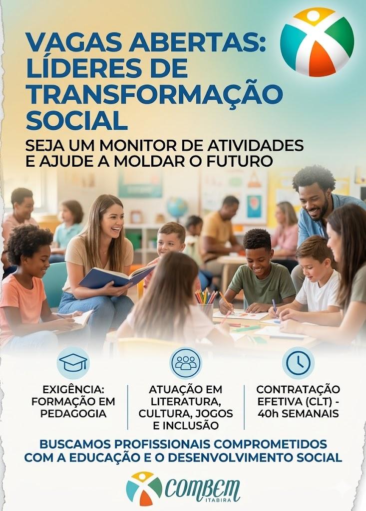 COMBEM Abre Vagas para Monitores de Atividades em Itabira; Confira Requisitos