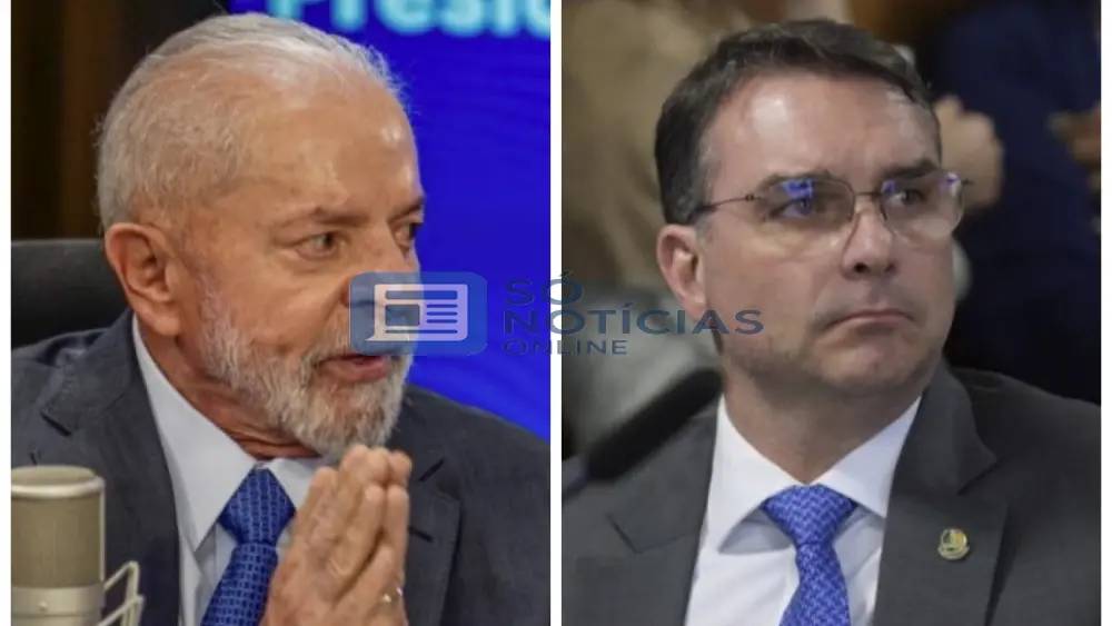Empatados no segundo turno, Flávio registra alta na intenção de votos, enquanto Lula tem queda