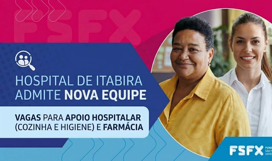 HOSPITAL MUNICIPAL DE Itabira abre novas frentes de contratação. Confira no link abaixo o caminho para enviar seu currículo 