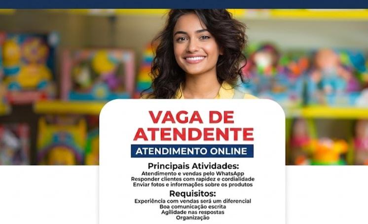 Mixcenter abre vaga de emprego para Atendente de Vendas Digital em Itabira