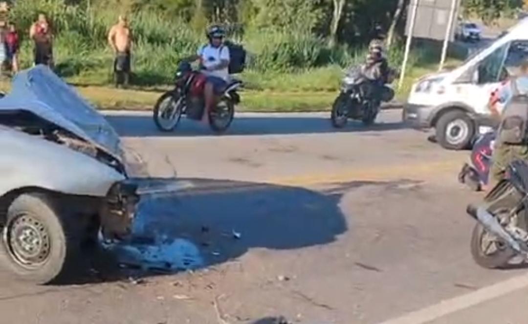 Vídeo - BR-381: Acidente com três veículos trava o trânsito em João Monlevade