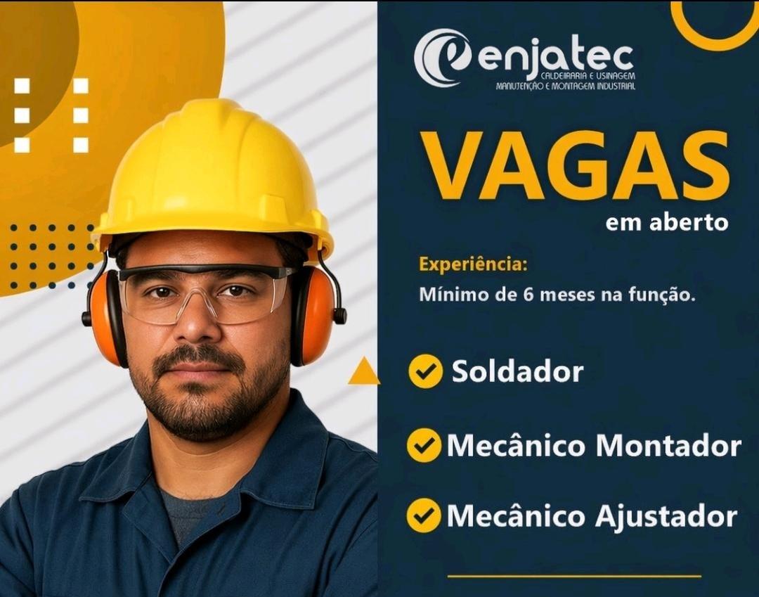 Enjatec abre processo seletivo para profissionais do setor industrial na Grande BH