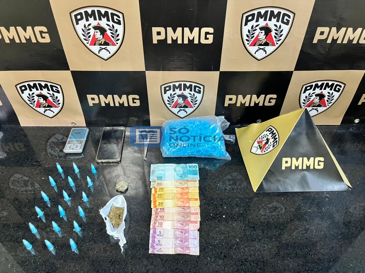 Foragido da justiça é preso com drogas após tentar fugir por mata em Ponte Nova