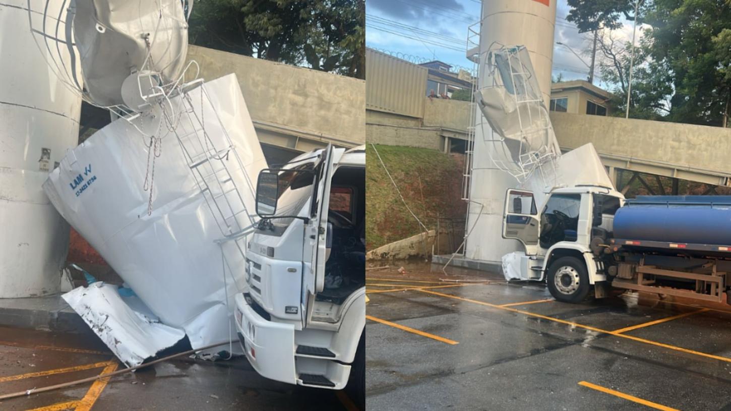 Funcionário morre após desabamento de caixa d'água de 30 mil litros em supermercado de Contagem