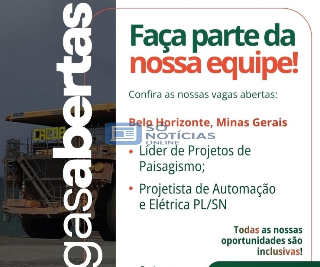 Irricom anuncia vagas de emprego para Líder de Projetos e Projetista em Belo Horizonte