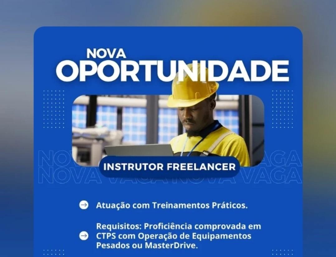 Itabira - Vaga para Instrutor Freelancer: Empresa busca especialistas em Treinamentos Práticos