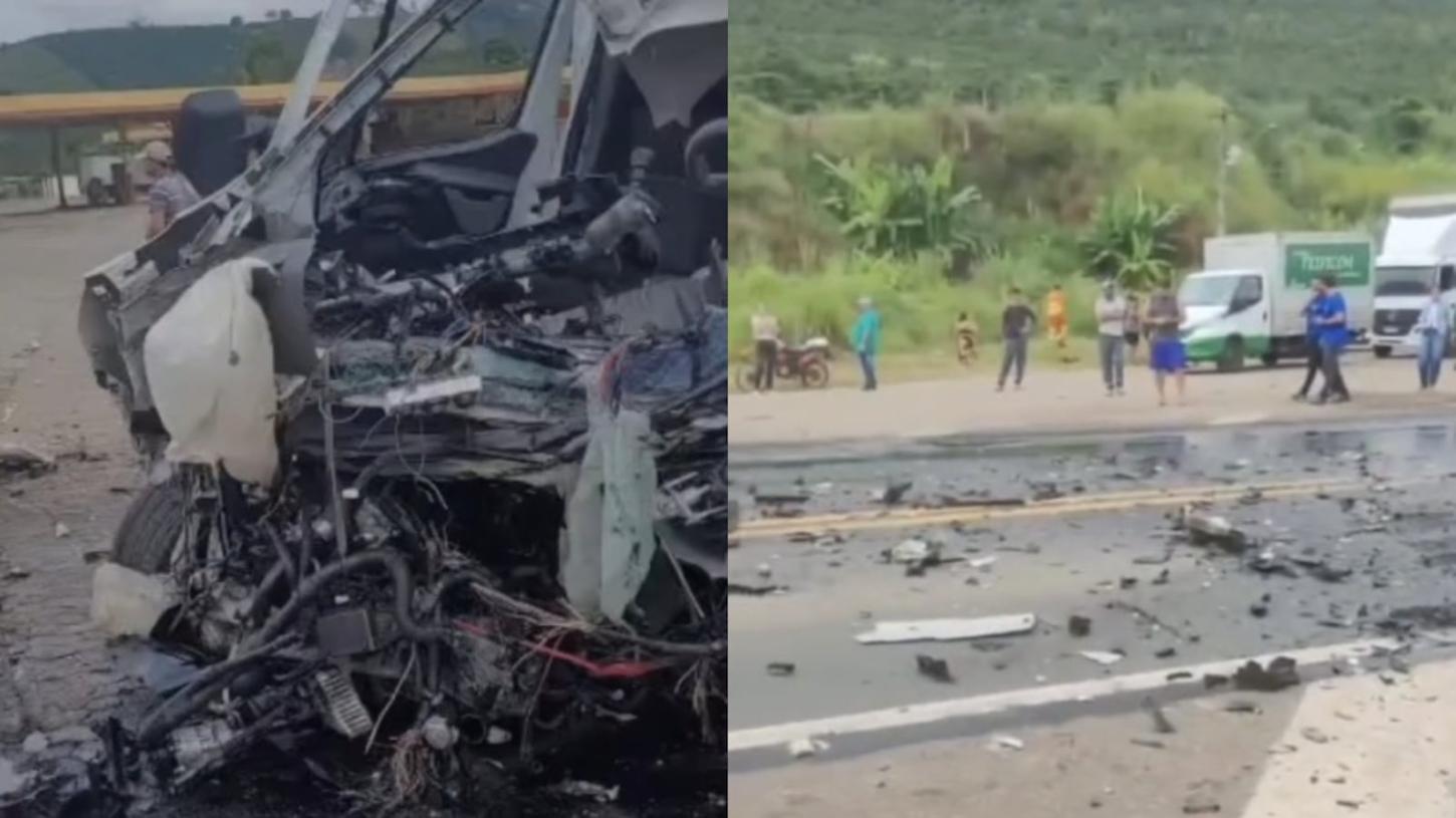 Motorista de ambulância morre em acidente na BR-116 durante plantão em Divino (MG)