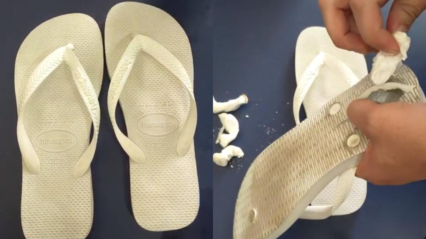 Mulher é presa ao tentar entrar com cocaína escondida em chinelo em penitenciária da Grande BH