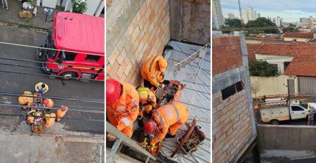 Operário sobrevive após choque em rede elétrica de 13,8 mil volts em obra de MG