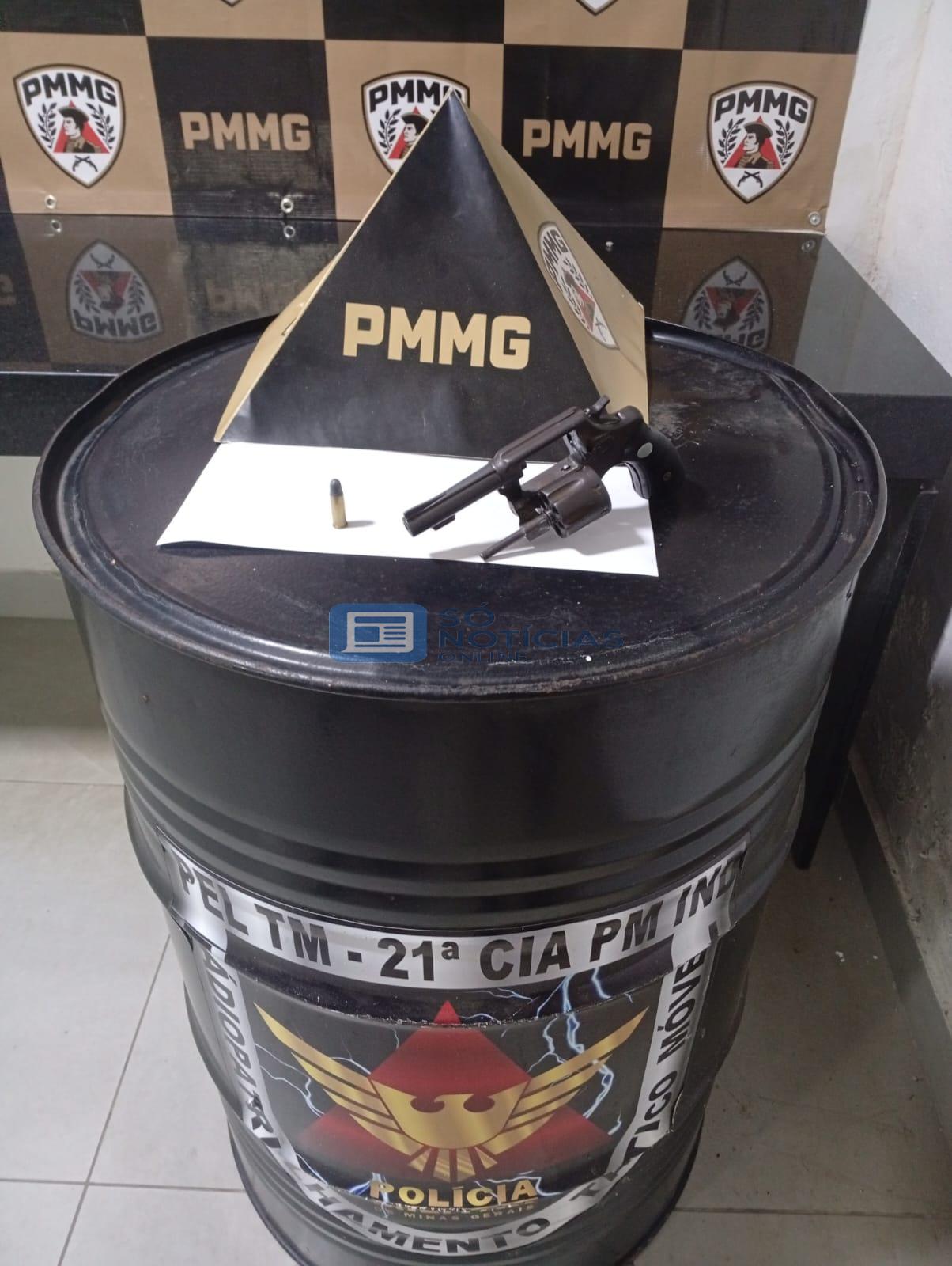 Polícia Militar apreende revólver e captura foragido após ameaças em Ponte Nova