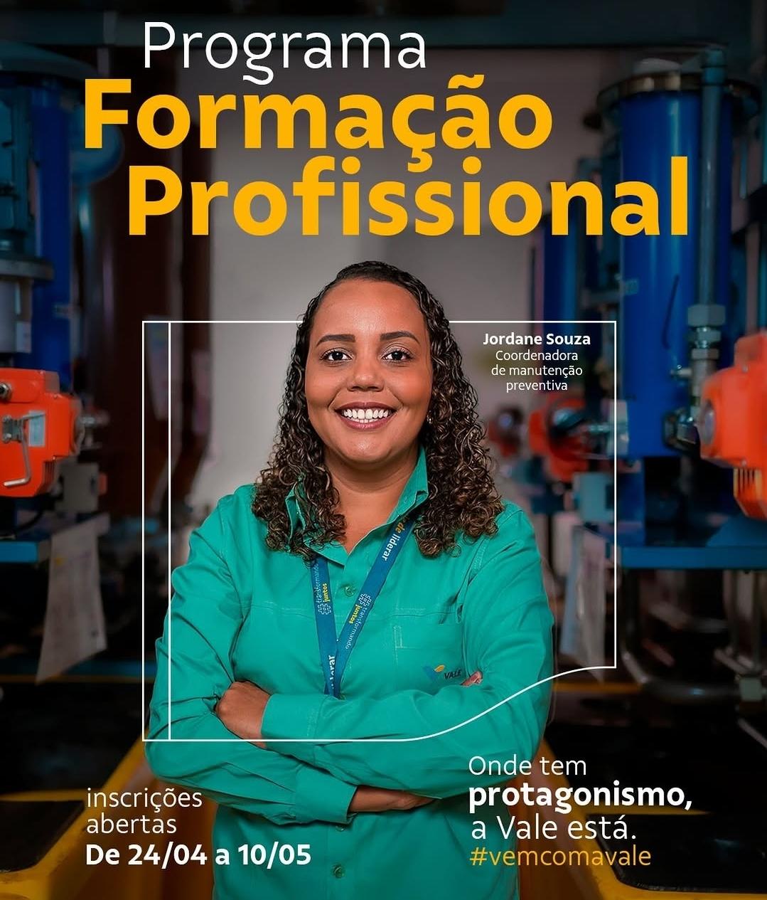 Vale abre inscrições para o Programa Formação Profissional com foco em diversidade