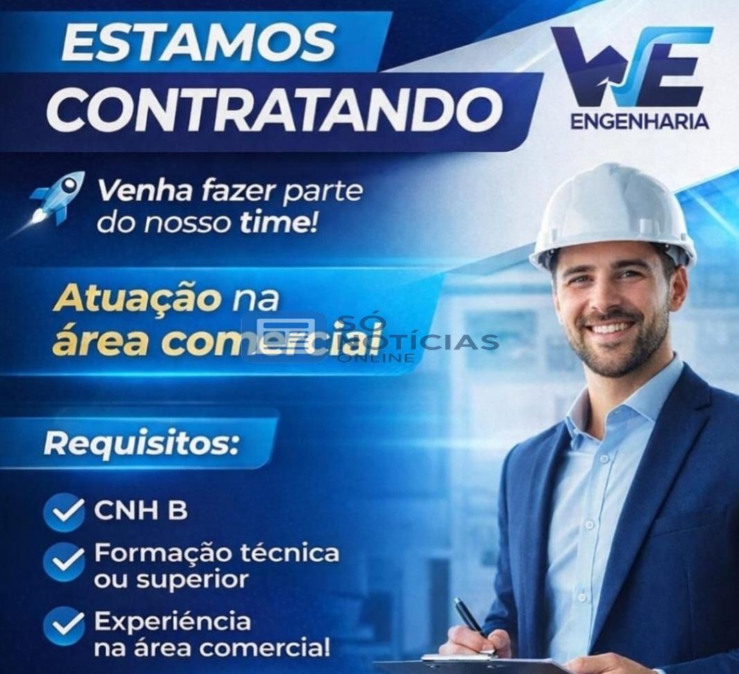 WE Engenharia abre vaga para atuação na Área Comercial em Itabira e região