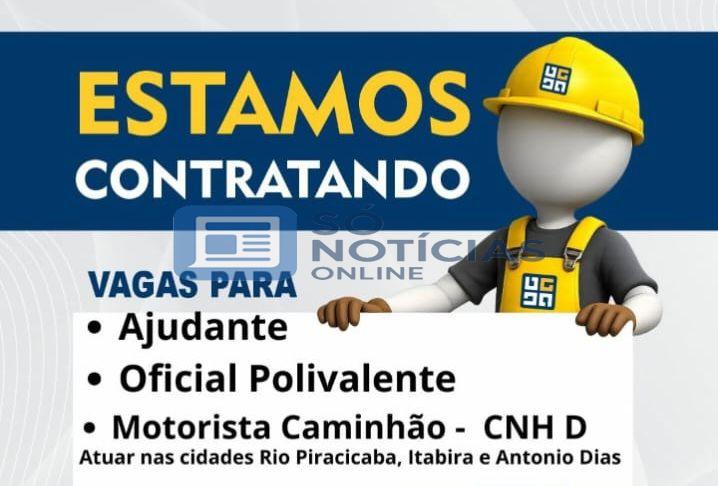 Guimarães Construção abre vagas em Itabira, Rio Piracicaba e Antonio Dias