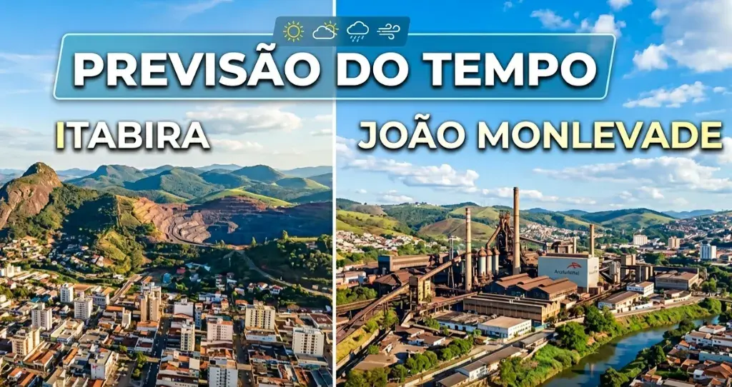 Sexta-feira (8) com sol e temperaturas amenas em Itabira e João Monlevade — veja o que esperar do fim de semana