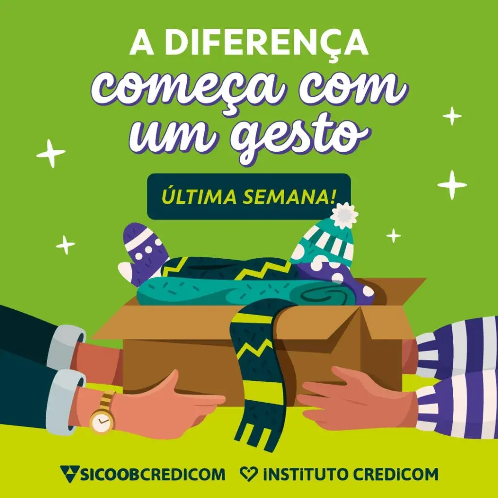 Sicoob Credicom lança Campanha do Agasalho e convida comunidade a participar
