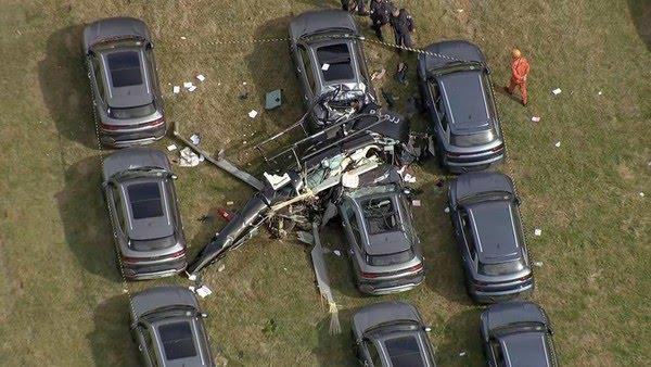 Colisão entre dois helicópteros mata seis pessoas no Recreio dos Bandeirantes, no Rio de Janeiro