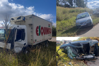 Fiat Siena perde controle em curva, invade contramão e mata dois na BR-265 em Minas Gerais