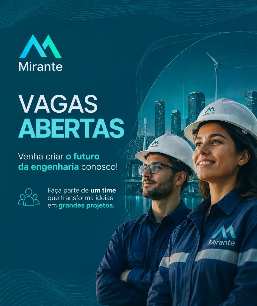 Mirante Engenharia abre vagas em Minas Gerais para analista, topógrafo e mais