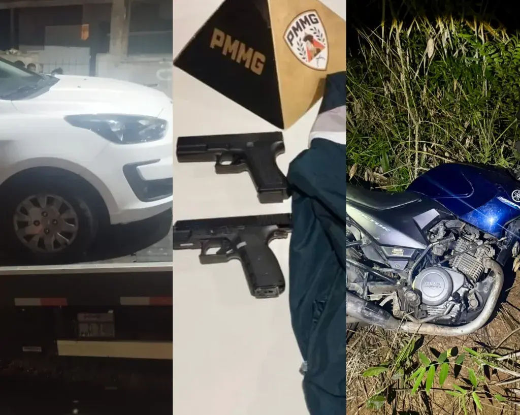 PM apreende três adolescentes por roubos e recupera dois veículos no bairro Bom Jardim em Ipatinga