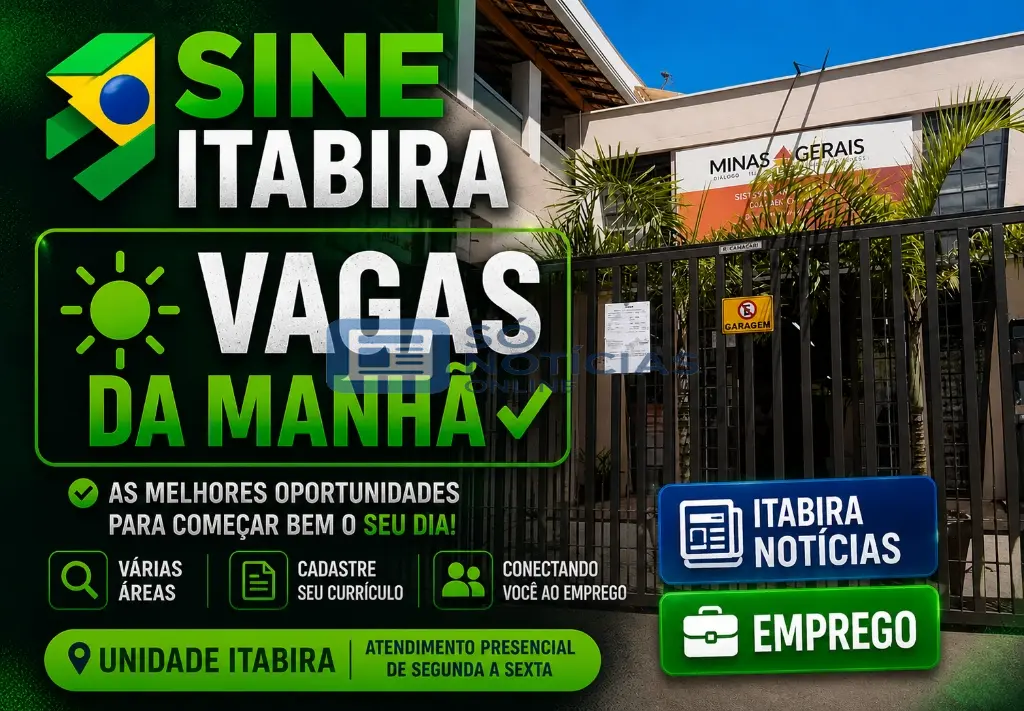 Vagas SINE Itabira hoje, 22 de junho: doméstica, recepcionista e auxiliar administrativo entre as oportunidades. Saiba como se candidatar