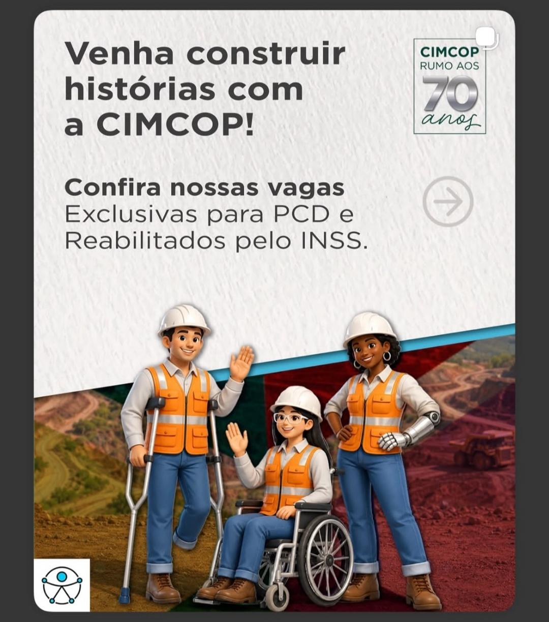 CIMCOP abre vagas de emprego em Barão de Cocais para quatro funções