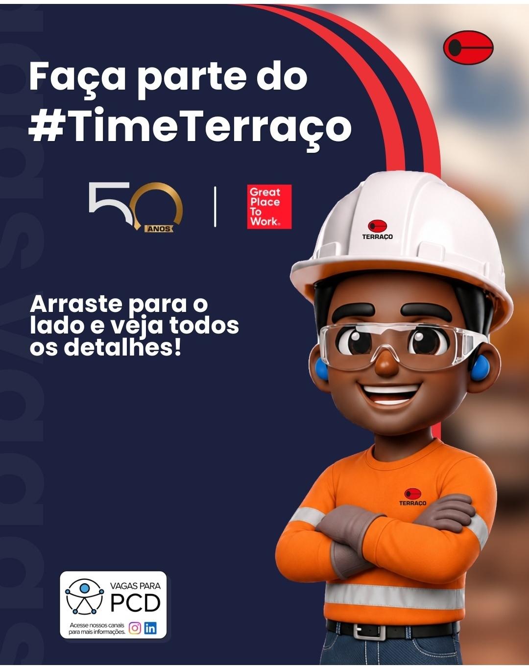 Construtora Terraço abre mais de 30 vagas de emprego em Itabirito, de motorista a técnico de segurança