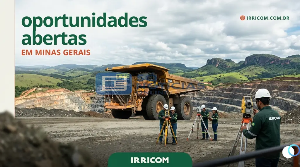 Irricom: Vagas para operador de máquinas pesadas são abertas pela Irricom em Itabira