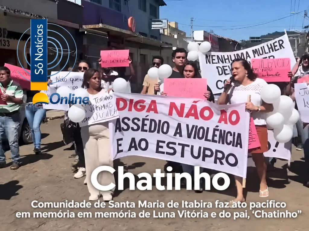 Ato pacífico em Santa Maria de Itabira pede justiça após mortes de jovem e do pai em dias seguidos