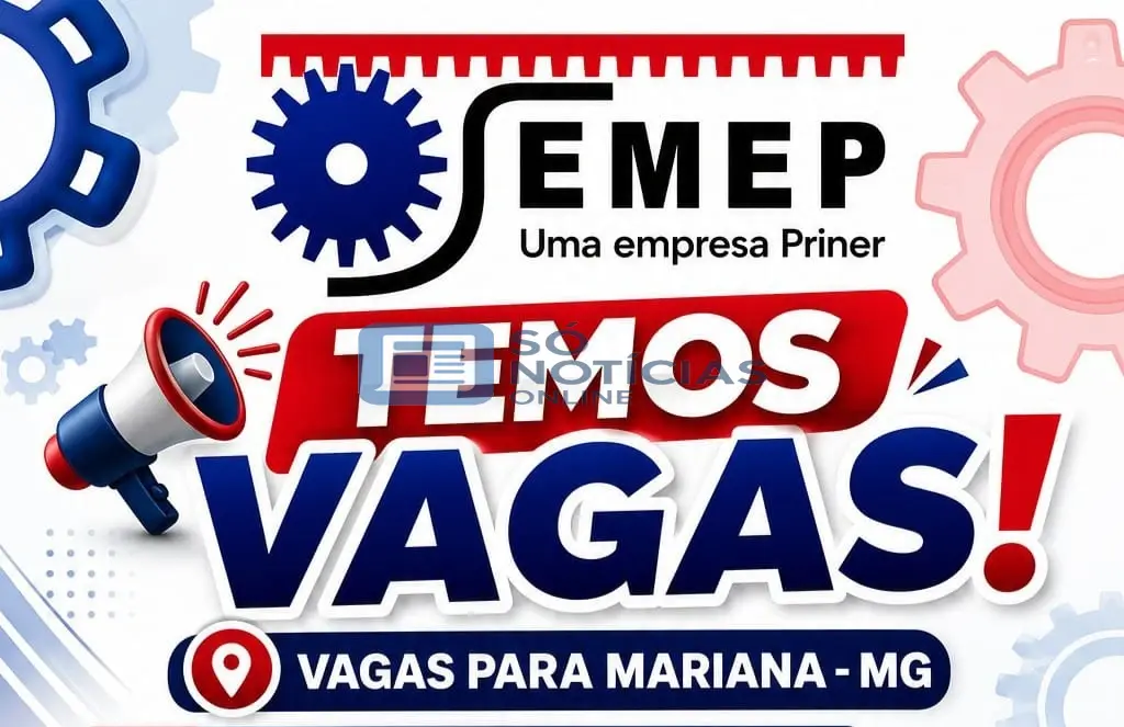 SEMEP abre mais de 80 vagas de emprego em Mariana para Motorista, Sinaleiro, Pedreiro e outras funções