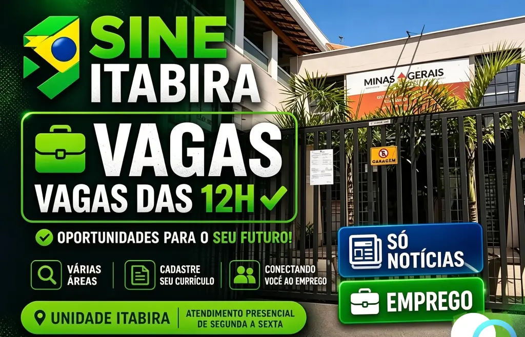 Sem experiência ou já qualificado? Veja qual vaga do Sine combina com seu perfil em Itabira