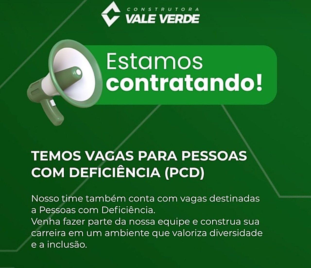 Construtora Vale Verde abre vagas para 16 funções em Itabira