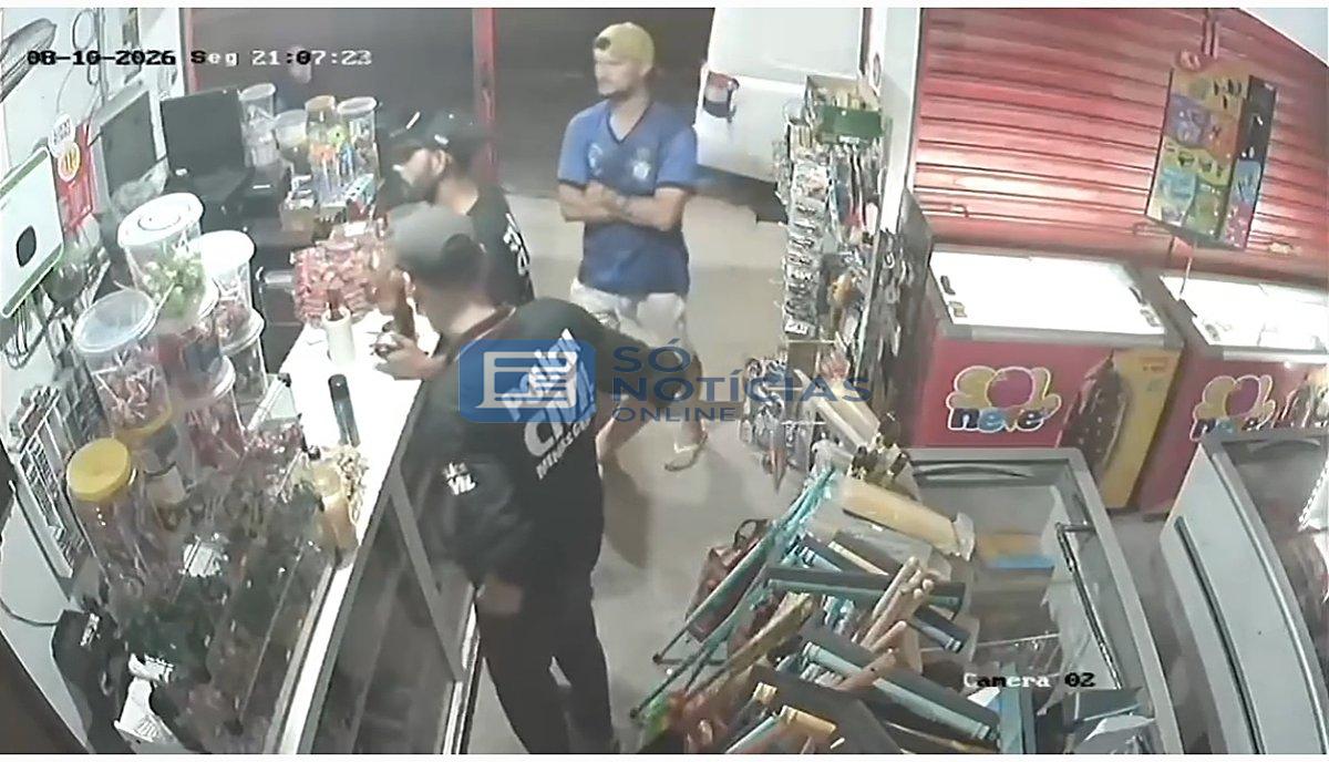 Vídeo - Comerciante morre em troca de tiros com falsos policiais durante assalto em Cataguases