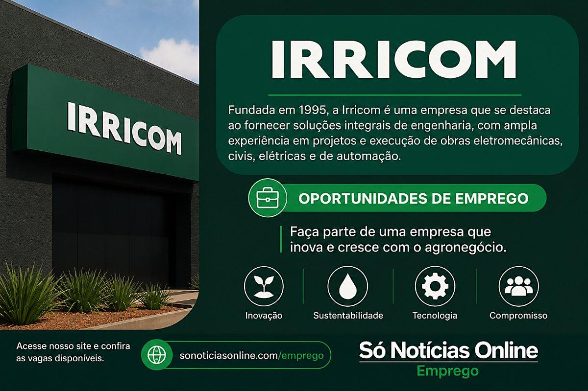 Irricom abre vagas para motorista de ônibus e operador de equipamento em Itabira