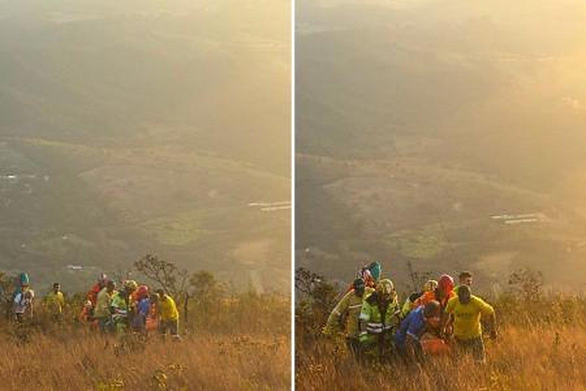 Mulher cai durante salto de parapente no Topo do Mundo, em Brumadinho; veja o que se sabe