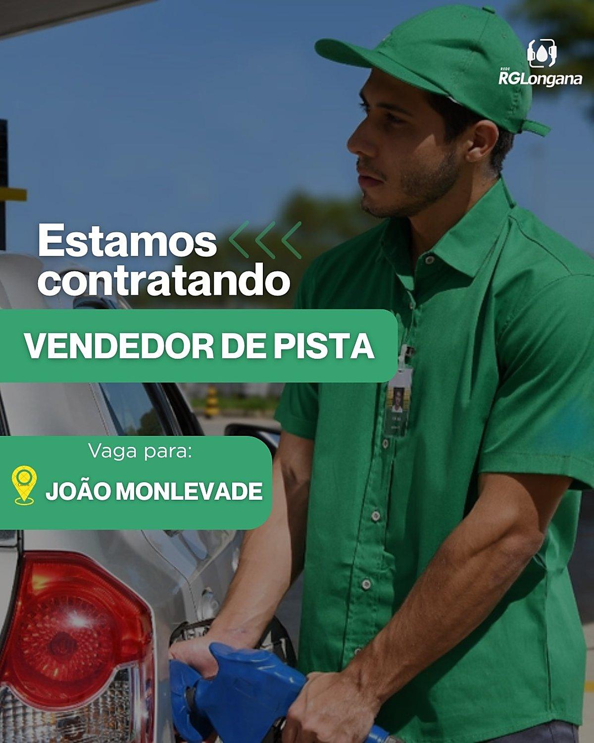 Rede RGLongana abre vaga de vendedor de pista em João Monlevade; veja como se candidatar