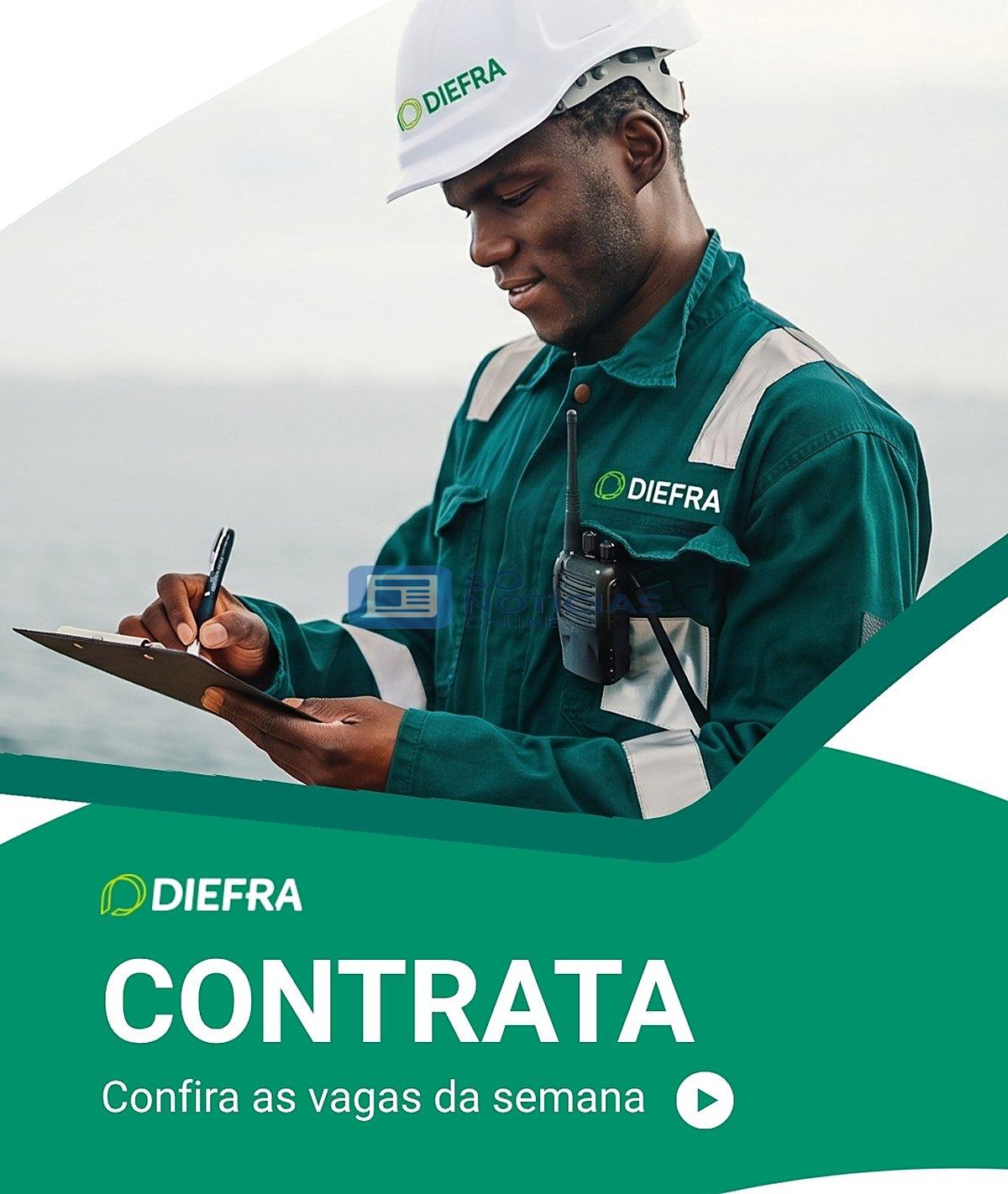 Diefra abre 14 vagas de emprego em Minas Gerais; três são em Itabira