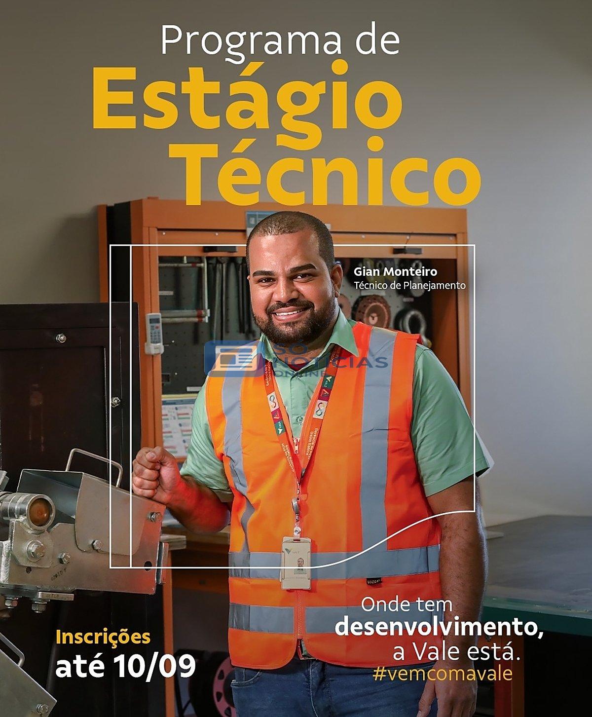 Vale abre inscrições para Estágio Técnico e quer talentos da mineração em Itabira