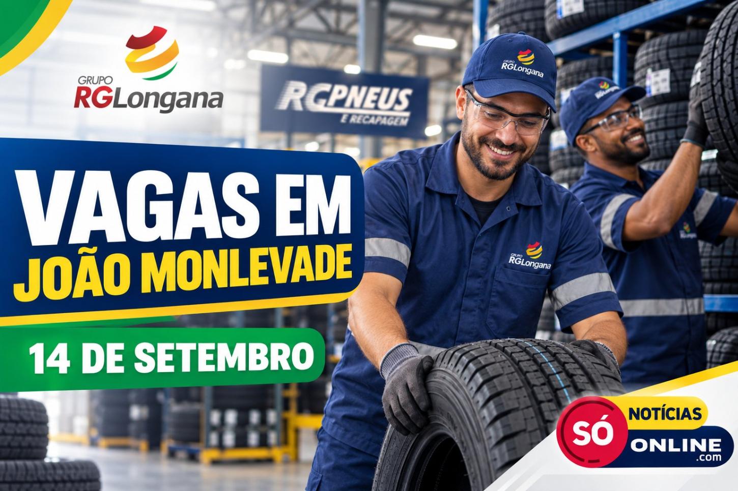 Grupo RG Longana divulga vagas em Monlevade nesta segunda (14) de setembro 