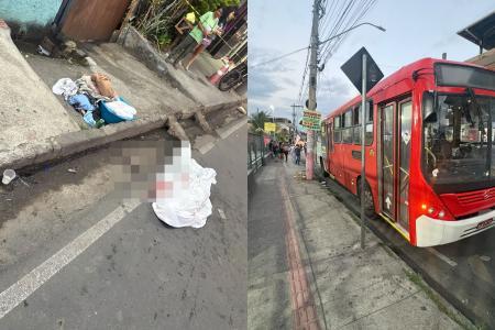 Idosa de 71 anos morre após cair na rua e ser atingida por ônibus em Contagem